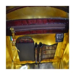 Klasyczna torebka Damska skórzana z tłoczonym wzorem. "Miss Brunelleschi" K120/29