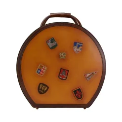 Kuferek na Kapelusz ze skóry, duża