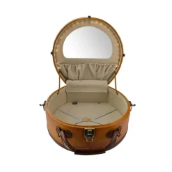 Kuferek na Kapelusz ze skóry, duża