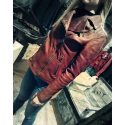 Kurtka skórzana Damska "Chiodo" CZ