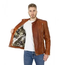 Kurtka skórzana męska "Moto" BR