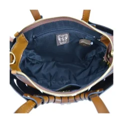 Mała elegancka Listonoszka skórzana na łańcuszku. "Simona"