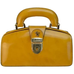 Mała elegancka skórzana listonoszka. "Lady Brunelleschi" R120/M