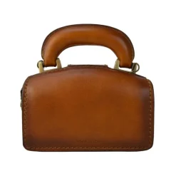 Mała elegancka skórzana listonoszka na rączce. "Lady Brunelleschi" B120/18