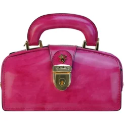 Mała elegancka skórzana listonoszka. "Lady Brunelleschi" R120/M