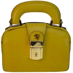 Mała elegancka skórzana listonoszka na rączce. "Lady Brunelleschi" R120/18