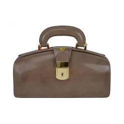 Mała elegancka skórzana torebka na rączce.  "Lady Brunelleschi" R120/N