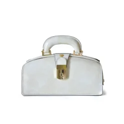 Mała elegancka skórzana torebka na rączce.  "Lady Brunelleschi" R120/N