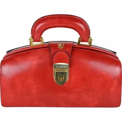 Mała elegancka skórzana torebka na rączce.  "Lady Brunelleschi" R120/N