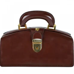 Mała elegancka skórzana torebka na rączce.  "Lady Brunelleschi" R120/N