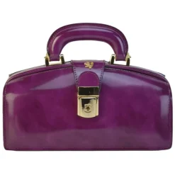 Mała elegancka skórzana torebka na rączce.  "Lady Brunelleschi" R120/N