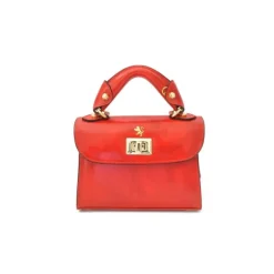 Mała elegancka torebka skórzana na rączce "Lucignano" R280/20