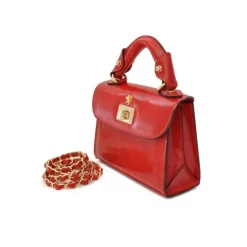 Mała elegancka torebka skórzana na rączce "Lucignano" R280/20