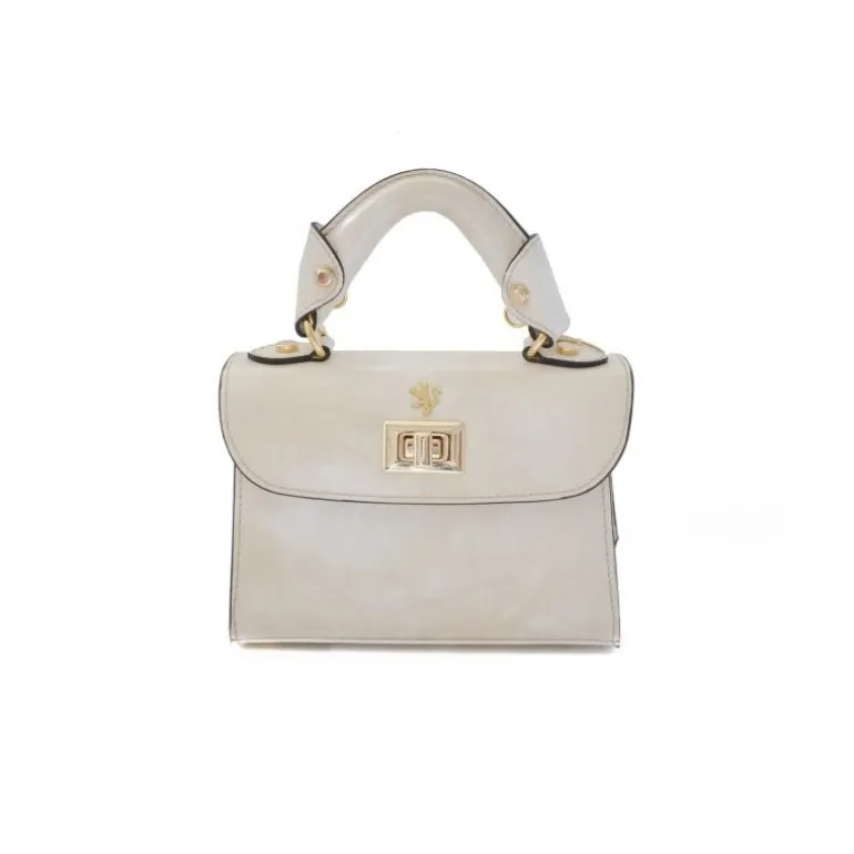 Mała elegancka torebka skórzana na rączce "Lucignano" R280/20