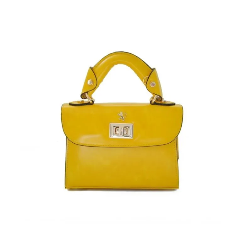 Mała elegancka torebka skórzana na rączce "Lucignano" R280/20