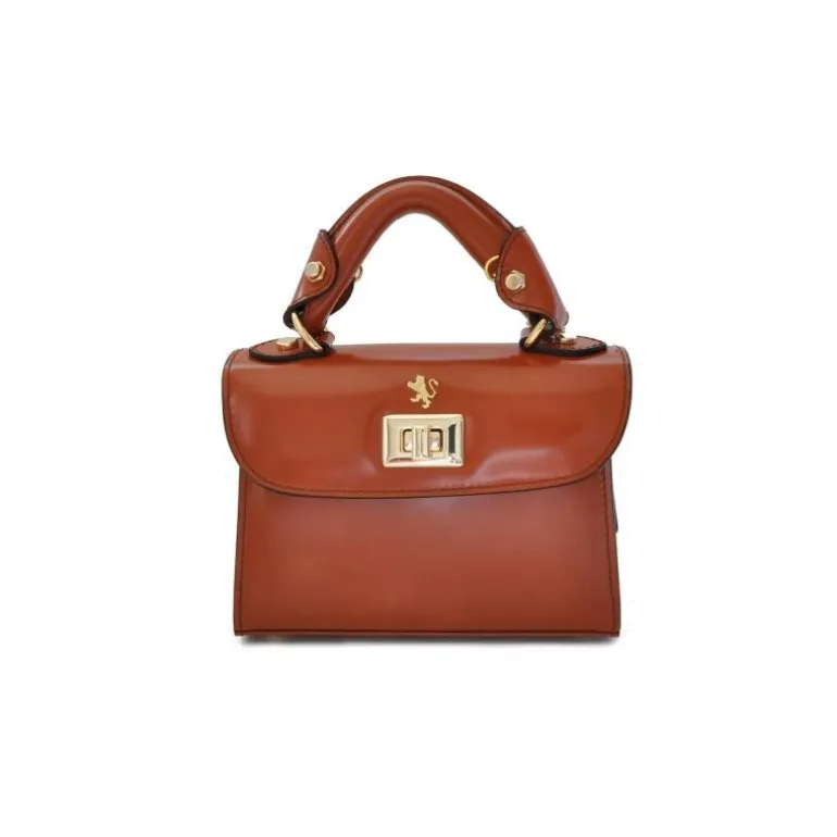 Mała elegancka torebka skórzana na rączce "Lucignano" R280/20