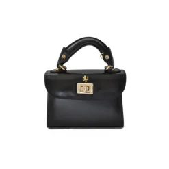 Mała elegancka torebka skórzana na rączce "Lucignano" R280/20