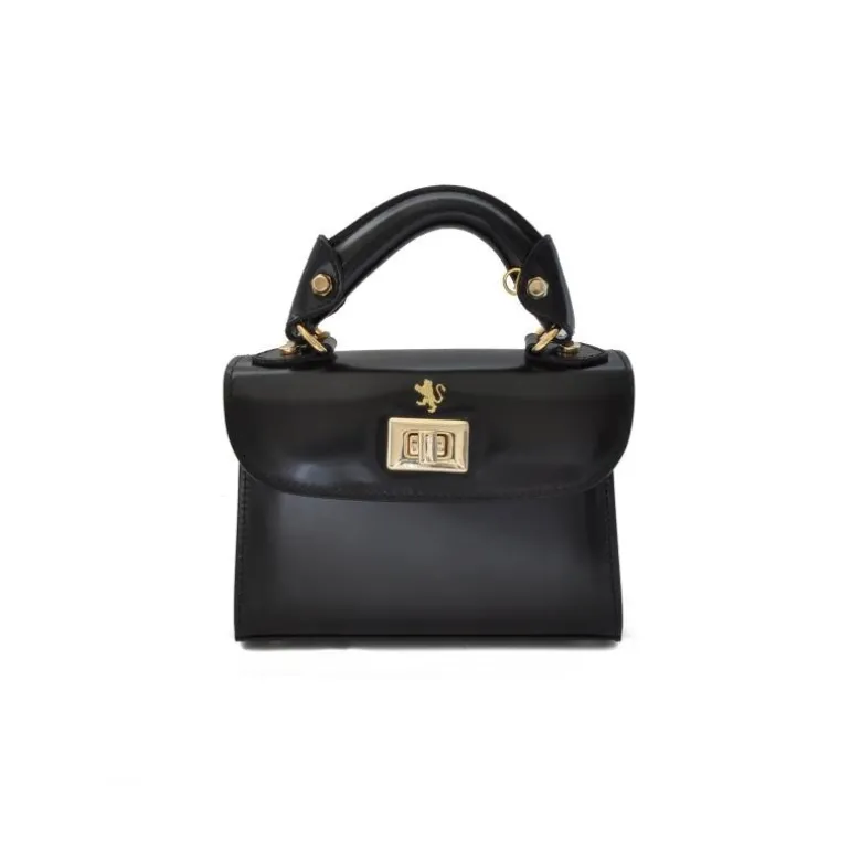 Mała elegancka torebka skórzana na rączce "Lucignano" R280/20