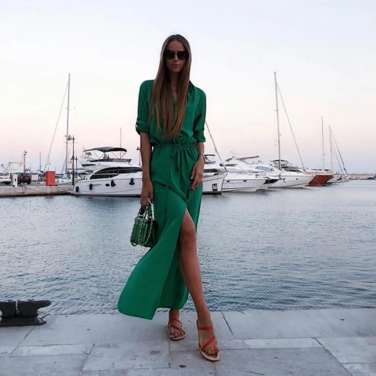 Mała elegancka torebka skórzana na rączce "Lucignano" R280/20