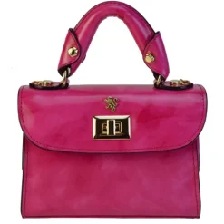 Mała elegancka torebka skórzana na rączce "Lucignano" R280/20