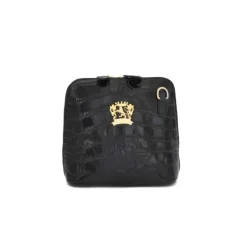 Mała listonoszka damska skórzana z wzorem. "Volterra" K467