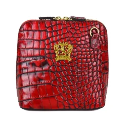 Mała listonoszka damska skórzana z wzorem. "Volterra" K467