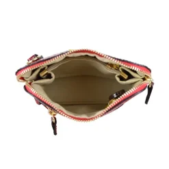 Mała listonoszka damska skórzana z wzorem. "Volterra" K467