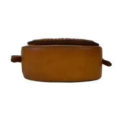 Mała listonoszka skórzana damska z klapą "Torri"