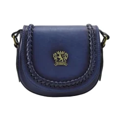 Mała listonoszka skórzana damska z klapą "Torri"