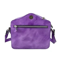 Mała listonoszka skórzana wykonana na wzór aparatu fotograficznego. R444P