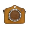 Mała listonoszka ze skóry wykonana na wzór aparatu fotograficznego. B444P