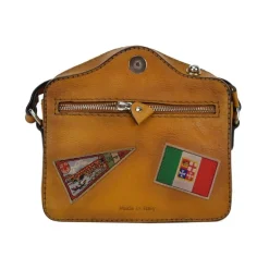 Mała listonoszka ze skóry wykonana na wzór aparatu fotograficznego. B444P