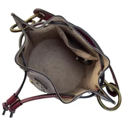 Mała skórzana listonoszka z ćwiekami CH