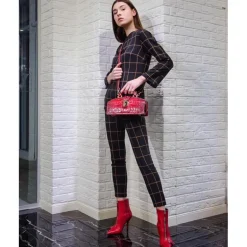 Mała torebka skórzana z tłoczonym wzorem "Lady Brunelleschi" K120/N