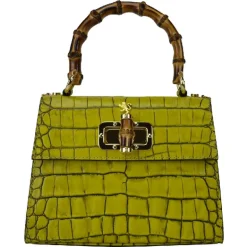 Mała torebka skórzana z wzorem "Castalia" K298/26