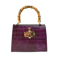 Mała torebka skórzana z wzorem "Castalia" K298/26