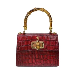 Mała torebka skórzana z wzorem "Castalia" K298/26