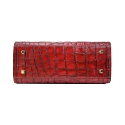 Mała torebka skórzana z wzorem "Castalia" K298/26