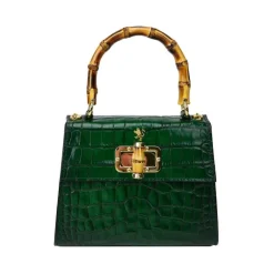 Mała torebka skórzana z wzorem "Castalia" K298/26