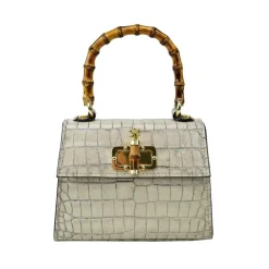 Mała torebka skórzana z wzorem "Castalia" K298/26