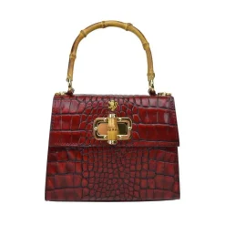 Mała torebka skórzana z wzorem "Castalia" K298/26