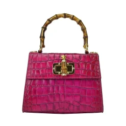 Mała torebka skórzana z wzorem "Castalia" K298/26