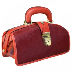 Mała torebka ze skóry ze zwierzęcymi wstawkami z przodu i z tyłu. "Lady Brunelleschi" C120N