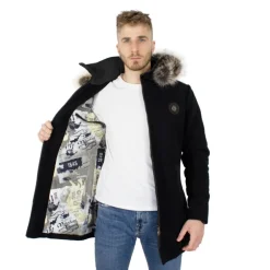 Męska kurtka zimowa "Tela Olona" Czarny