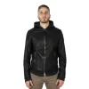 Męska skórzana kurtka z kapturem. "Damiano"