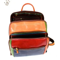Męski plecak skórzany  "Appia Multicolor"
