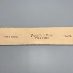 Pasek Damski Skóra z Pytona z kwiatowym wzorem