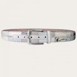 Pasek z prawdziwej skóry pytona i prawdziwej skóry. ROC