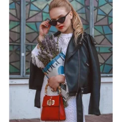 Piękna i stylowa torebka damska skórzana. "Castalia" R298/22