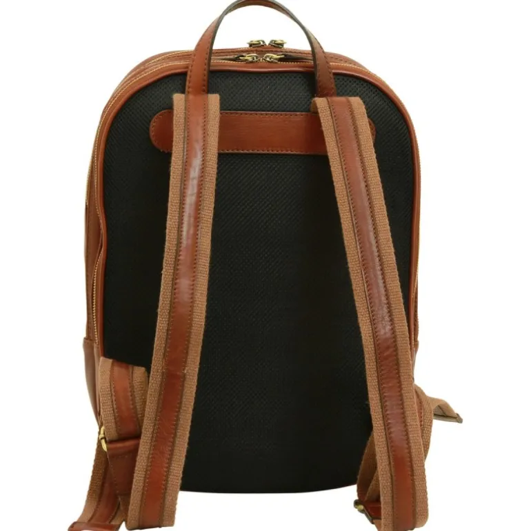 Piękny plecak skórzany na komputer 13" Nowy Sącz Brązowy